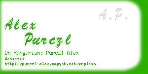 alex purczl business card